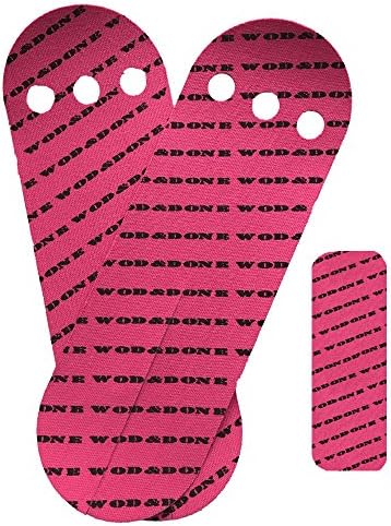 WOD and Done Grips and Hook Grip Bundle - 10-20 Grips / 12-24 Hook - Self Adhesive - Skin Tight - Chalk and Sweat Friendly