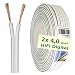 Produktbild erenLINE® 100 m (2x 50 m) Lautsprecher-Kabel 2x 4 mm² weiss; Boxenkabel; Lautsprecher-Verlegekabel: für HiFi Anlage, Home Cinema, KFZ/Auto, Multi-Media; Meterware