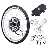 CO-Z 26 Zoll 36V 500W Elektrisches Fahrrad-Umbausatz E-Bike Conversion Kit Elektrofahrrad Motor Umbausatz Bürstenlose Motornabe (Vorderrad)