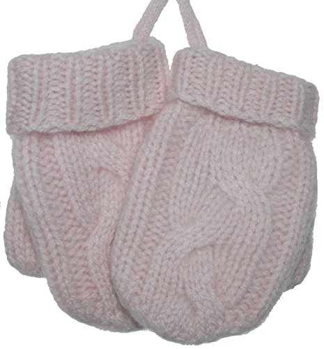 Baby Girls Pink 100% Cashmere Mittens Size S (6-12mths)