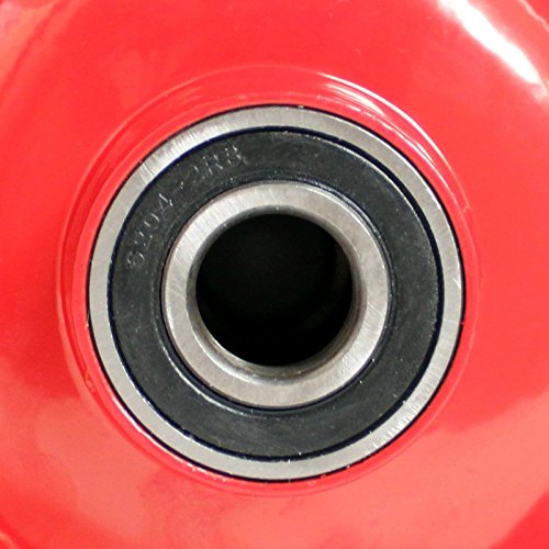 Pannensicheres Schubkarrenrad, Vollgummi-Reifen mit Präzisions-Kugellager, Universal Schubkarren-Reifen PU auf Stahlfelge mit 150 kg Traglast - 8