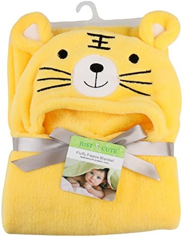 Tongchou Baby Infant Newborn Bathrobe Hooded Flannel Fleece Bathing Wrap Blanket Tiger