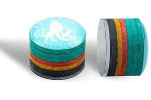 ‎KONLLEN KONLLEN Rainbow Billardspitze mit durchsichtigem SX/SS/S/M/MH/H 11mm/14mm Pool Queuespitze 9 Lagen Queuekopf Zubehör 1 Stück