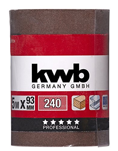 kwb Schleifpapier Rolle K240 Korund 817724 (für Metall und Holz, 93 mm x 5 m) - 4