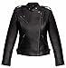 Produktbild Damen Lederjacke Motorradjacke Biker Jacke Frauen Winterjacke SCHWARZ - 2004 (M)