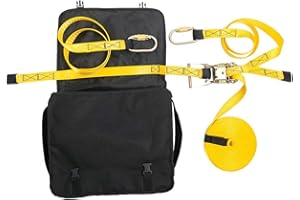 Portwest Temporary Horizontal Lifeline, Size: One Size, Colour: Yellow/Black, FP01YBR