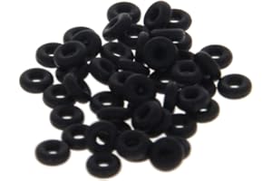 Othmro - O-ring in gomma fluoro, diametro 3 mm, diametro 1 mm, spessore 1 mm, guarnizione di tenuta, confezione da 25