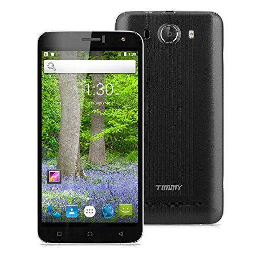 spécifications TIMMY M28 Smartphone 6.0 Pouces IPS 4G Android 6.0 MTK6735 1.0GHz Quad Core Téléphone Mobile Dual SIM 1 Go de RAM + 8 Go de ROM avec 8.0MP Caméra Arrière et Smart Gestes - Noir …