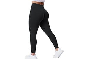ZAAYO Damen Gym Leggings Sport Booty Scrunch Butt High Waist Seamless Yoga Hosen