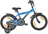 PROMETHEUS Kinderfahrrad 16 Zoll Jungen und Mädchen in Blau...