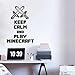 Produktbild zlhcich Kunst Design Billige Hauptdekoration Behalten Sie Ruhe Und Spielen Sie Wandaufkleber Entfernbares Vinyl-Hauptdekorspiel-Abziehbilder Wohnzimmer