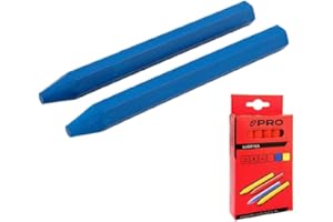 PRO 12x Signierkreide Baukreide Markierkreide Kreide Forstkreide (BLAU)