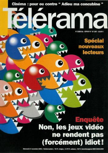 Télérama - n°2288bis - 17/11/1993 - Spécial nouveaux lecteurs / Enquête : Non, les jeux vidéo ne rendent pas (forcément) idiot ! en ligne Télérama - n°2288bis - 17/11/1993 - Spécial nouveaux lecteurs / Enquête : Non, les jeux vidéo ne rendent pas (forcément) idiot ! en ligne