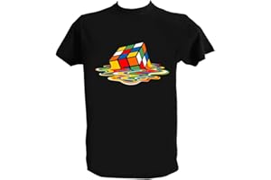 UZ Design T Shirt Sheldon Cooper Uomo Bambino Maglietta Cubo di Rubik Big Bang Theory