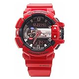 Casio Gba400-4A Stilvolle Uhr rot Schwarz