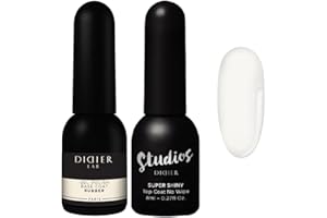 ‎DIDIER LAB Didier Lab - Base Coat Top Coat UV - Rubber Base Gel - No Wipe Top Coat Gel UV Super Shiny - LED UV Nagellack Set - UV Gel Nagellack - Stärkt Schwache Nägel - Lang anhaltend - Gellack Set