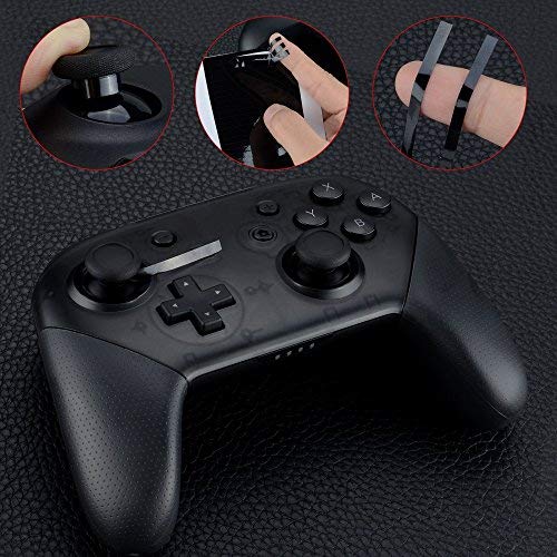 Preisvergleich Produktbild eXtremeRate Kratzfeste Sticker Aufkleber für Nintendo Switch Pro Controller-zur Schutz des Thumbsticks(Schwarz)
