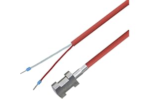 iOVEO 004AL05205 - NTC 10KOHM - Sonde de tuyau avec câble en silicone de 2 m et fixation jusqu'à 200 °C, 2 mètres