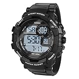 Hiwatch Männer Multifunktionale Digital Armbanduhr LED Sport 50m Wasserdichte Elektronische Analog Quarz Uhr für Jungen Studenten Geschenk
