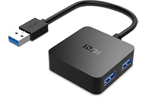 ICZI Hub USB 3.0 Sdoppiatore 4 Porte USB3.0 Adattatore alta Velocità 5Gbps compatibile con Macbook Pro, Mac Mini, Surface, HP Lenovo Acer Dell Laptop