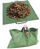 Fuerte y duradero: la lona de desechos del jardín está hecha de tela de lona militar, que es muy resistente y duradera. Esta bolsa de jardín durará mucho tiempo incluso en entornos hostiles. Tamaño: 140 * 116 cm (L * W)