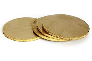 GOONSDS Laiton Plaque Disque Rond Feuille H62 Alliage De Cuivre Solide Cercle Haute Dureté Bonne Ductilité Thickness1.5Mm, 4PCS Diamètre De 50 Mm