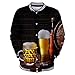 Produktbild R-Cors Oktoberfest-Pullover Digitalen 3D Herren Druck Pullover Lange Ärmel Sport Knopf Baseballuniform
