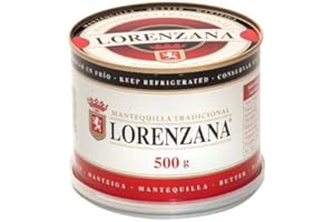 BELLIDO LA TIENDA GOURMET Mantequilla asturiana tradicional LORENZANA sin sal.(varios formatos).Envío GRATIS 24h. (Lata de 500gr, pack 4 unidades)