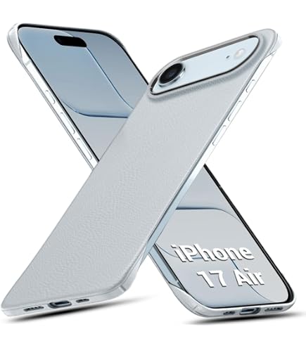 Casesmo iPhone 17 Air Case, Notebook Type, Clear Back, iPhone 17