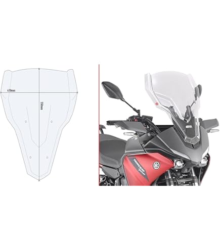 Cupolino Touring Trasparente Per Yamaha Tracer 7 E GT 2021-2024 - Made In Italy - Foto 9