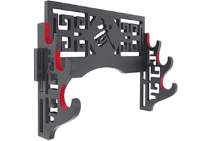 SHULI Support d'épée à Fixation Murale Support d'épée Samourai Japonais Support pour présentoir d'épées et épées standard-3-Tier