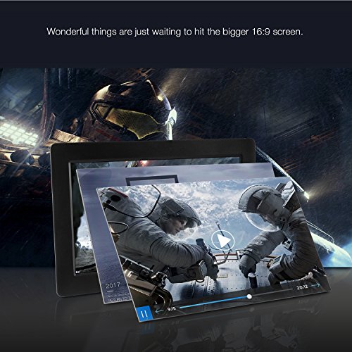 En Venta APEMAN 10" Marco de Fotos Digital con Sensor de Movemiento
Cuadro Digital Calendario Reloj Digital con Pantalla Reproductor de
Película Audios Música con Mando a Distancia Descuento