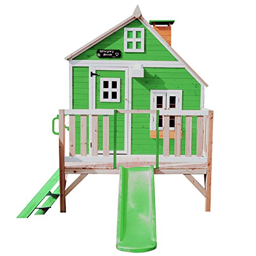 Garden Games Limited Whacky Penthouse Playhouse Pre Painted Wooden Play House
