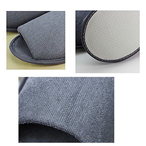 2 Pairs Outdoor Travel Foldable Portable Non-disposable Slippers Womens Mens Cloth Slippers