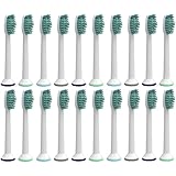 20 Cabezales de Recambio HX6013 HX6014 compatible con Philips Sonicare