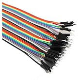 Robotistan 40 Pin Detachable Multi Color Copper Jumper Cable - 30 cm, 26 awg, Arduino, Raspberry, pcDuino Compatible