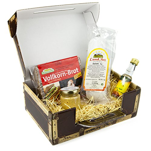 Preisvergleich Produktbild Gefüllter Reisekoffer mit Brotzeit und Likör