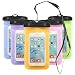 Produktbild INDARUN Wasserfeste Handyhülle,5.5 Zoll Handyschutz Cover Beutel Beachbag Tasche Handy Hülle Waterproof Case für Geräte(zufällige Farben)-5 Stück