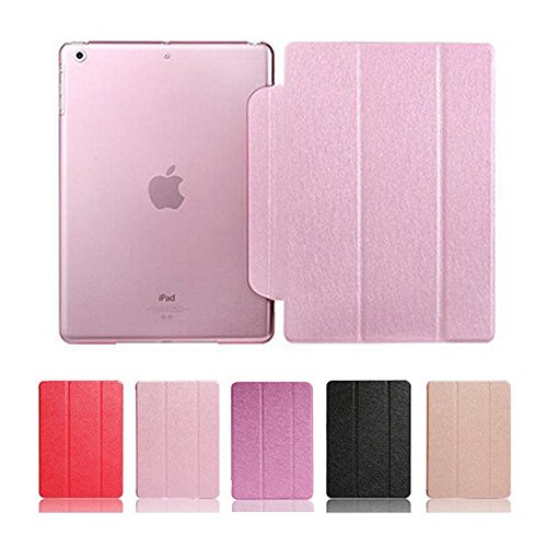 für Apple ipad mini 1 / mini 2 Ledertasche Case Hülle - Yihya Ultra Slim PU Leder Klappbar Cover Kunstleder Schutzhülle mit Standfunktion und Auto Sleep / Wake Up + Displayschutzfolie & Stift - Pink