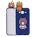 Produktbild LuckyW Samsung J3 2016 Hülle Silikon, 3D Carton Handyhülle für Samsung Galaxy J3 (2016) SM-J320F Soft Silikon Tasche Transparent Clear Klar Durchsichtig Ultra Dünne Schutzhülle - Süßer Bär