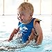 Baby wetsuit - Clown Fish - 0-6 months - BabywarmaTM - neoprene swimsuit opens flat & wraps round your baby