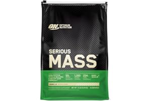 Optimum Nutrition Serious Mass Gainer na Masę, Smak Waniliowy, 5,45kg, 16 Porcji