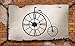 Produktbild YJH+ Mute Clock Hang Uhren Wanddiagramme Creative Fashion Bar Wandbehänge Retro Nostalgic Iron Crafts Pure Handmade 76x66cm Schön und großzügig ( Farbe : A )