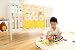 Vine Nursery Baby Cot Tidy Organiser for Cot Bed Baby bed Pouch Storage Bag Multifunction hanging Diapers Organiser 55*60CM (Crown Pattern)