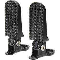 Bike Pegs - Pedane 2 Pezzi Pedali In Alluminio Pedale Universale Per Moto Auto Elettrica 8Mm Asta Di Supporto Pieghevole 90 Gradi Accessori Per