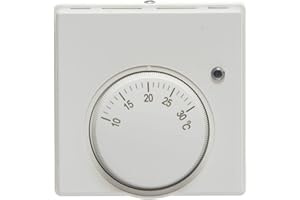 22.5 TEAM CONTROLS Team Controls Central Heating Room Thermostat with Neon indicator Mechanical Adjustable Dial Stat Replaces Honeywell T6360B TC-RSTATL
