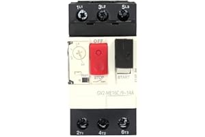 XINMYD Disyuntor del motor, GV2 Disyuntor de protección del motor Interruptor de protección del motor(GV2-ME16C 9~14A)