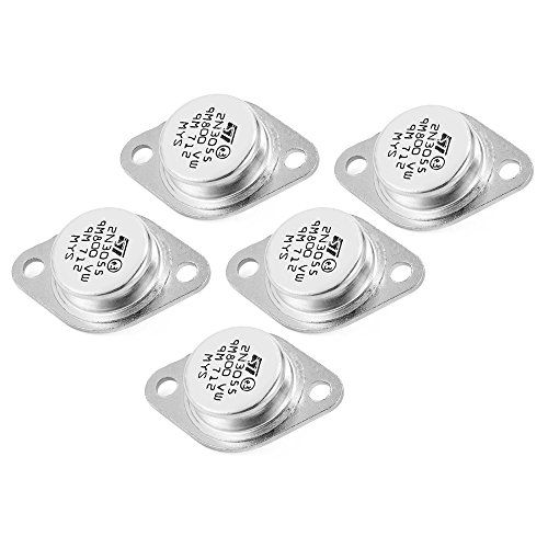 XCSOURCE 5Stk 2N3055 TO-3 NPN AF Amp Audio Leistungstransistor Metallgehäuse 15A / 60V / 115W TE507
