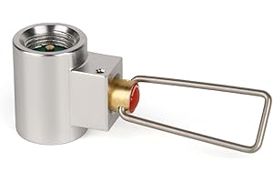 Huenco Outdoor Camping Bouilloire Refill Adaptateur Plat Gaz Adaptateur Valve Bidon Gaz Convertisseur Shifter Cylindre Refill Adaptateur