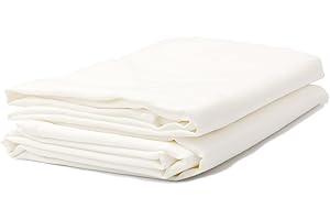 ‎HANS-TEXTIL-SHOP 2er Pack Bettlaken 150x250 cm Weiß Baumwolle Linon – Betttuch Leintuch Laken ohne Gummizug, Kochfest & strapazierfähig, passend für 90x200 cm Matratzen